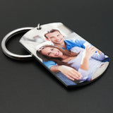 Personalized Photo Keychain for Dad, Anniversary Gift, Father's Day