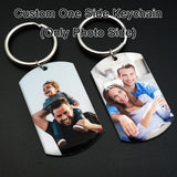 Personalized Photo Keychain for Dad, Anniversary Gift, Father's Day