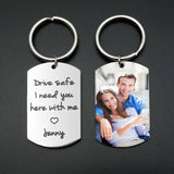 Personalized Photo Keychain for Dad, Anniversary Gift, Father's Day