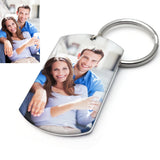 Personalized Picture Keychain for Dad Anniversary Gift