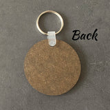Personalized Photo Keychain Wood Key Chain