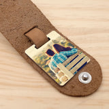 Personalized Photo Keychain Leather Key Fob Gift for Him