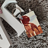 Customized Stainless Steel Photo Keychain - Personalized Memorial Key Chain