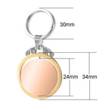 Photo Keychains 360? Rotation Keyring for Women Men