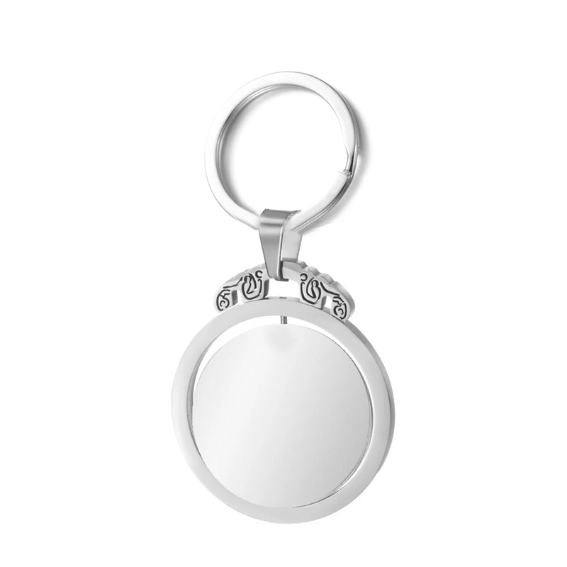 Photo Keychains 360? Rotation Keyring for Women Men