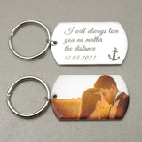Photo Keychains Personalized Dogtag Picture Key Ring Key Chain With Photo