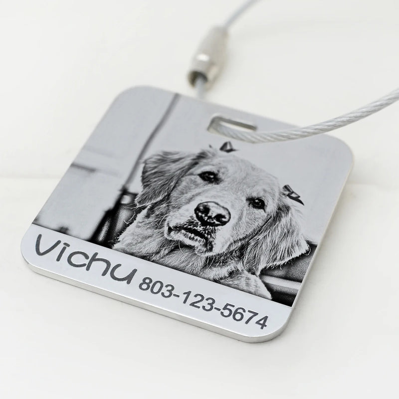 Photo Luggage Tag, Custom Baggage Tags, Personalized Travel Gift