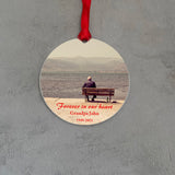 Grandpa Memorial Gift Photo Ornaments Charm Acrylic Pendant Opa Picture