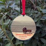 Grandpa Memorial Gift Photo Ornaments Charm Acrylic Pendant Opa Picture