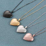 Heart Locket Name Date Necklace Stainless Steel Choker Jewelry