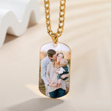 Personalized Engraved Military Army Shape Pendant Necklace