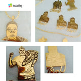 Personalized Photo Necklace Engraved Name Jewelry
