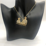 Personalized Photo Necklace Engraved Name Jewelry