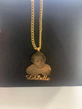Personalized Photo Necklace Engraved Name Jewelry
