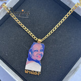 Personalized Photo Necklace with Nameplate - Family Jewelry