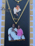 Personalized Photo Necklace with Nameplate - Family Jewelry