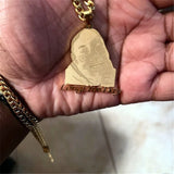Personalised Steel Engraved Picture Nameplate Pendant Necklace