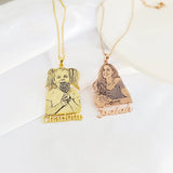 Women's Photo Necklace Personalized Stainless Steel Pendant