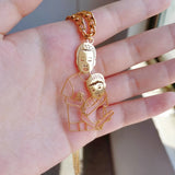 Kids Photo Pendant Necklace Personalized Engraved Picture Jewelry