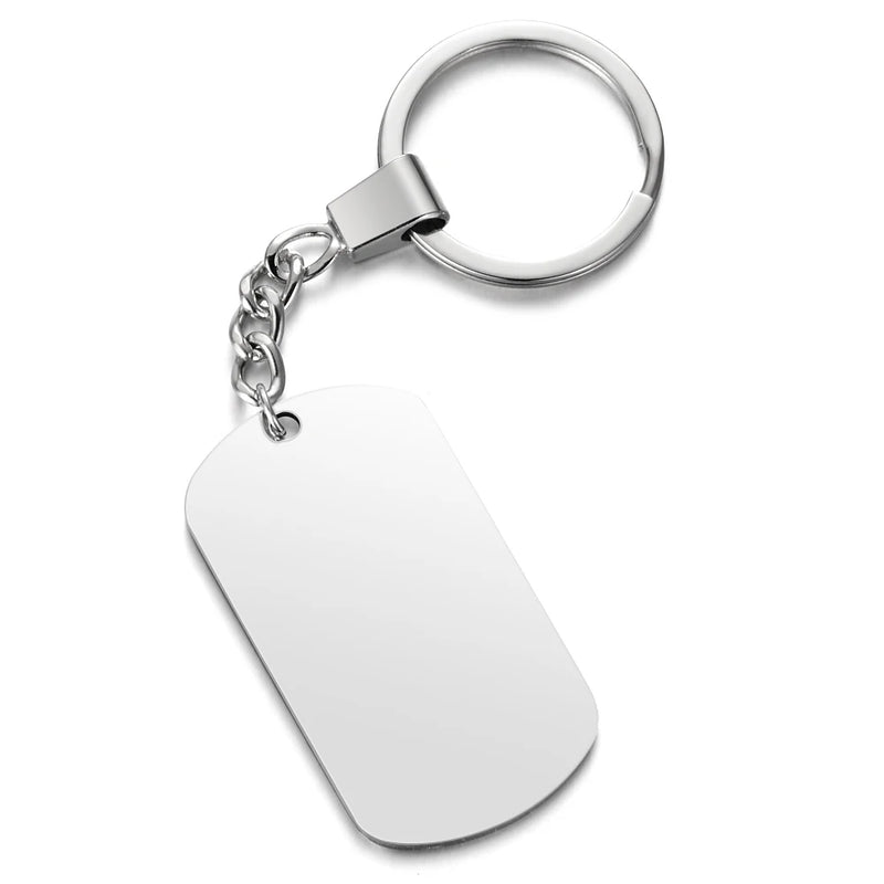 Photo Pictures Keychain Family Name Tag Punk Rock Keys