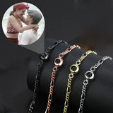 Photo Projection Bracelet Couples Jewelry For Women Man Romantic Titanium Steel