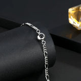 Photo Projection Bracelet Couples Jewelry For Women Man Romantic Titanium Steel