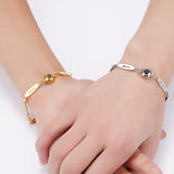 Personalized Family Name Bracelet - Silver/Gold Stainless Steel