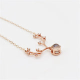 Deer Pendant Projection Necklace Personalized Memorial Photo Necklace