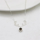 Deer Pendant Projection Necklace Personalized Memorial Photo Necklace