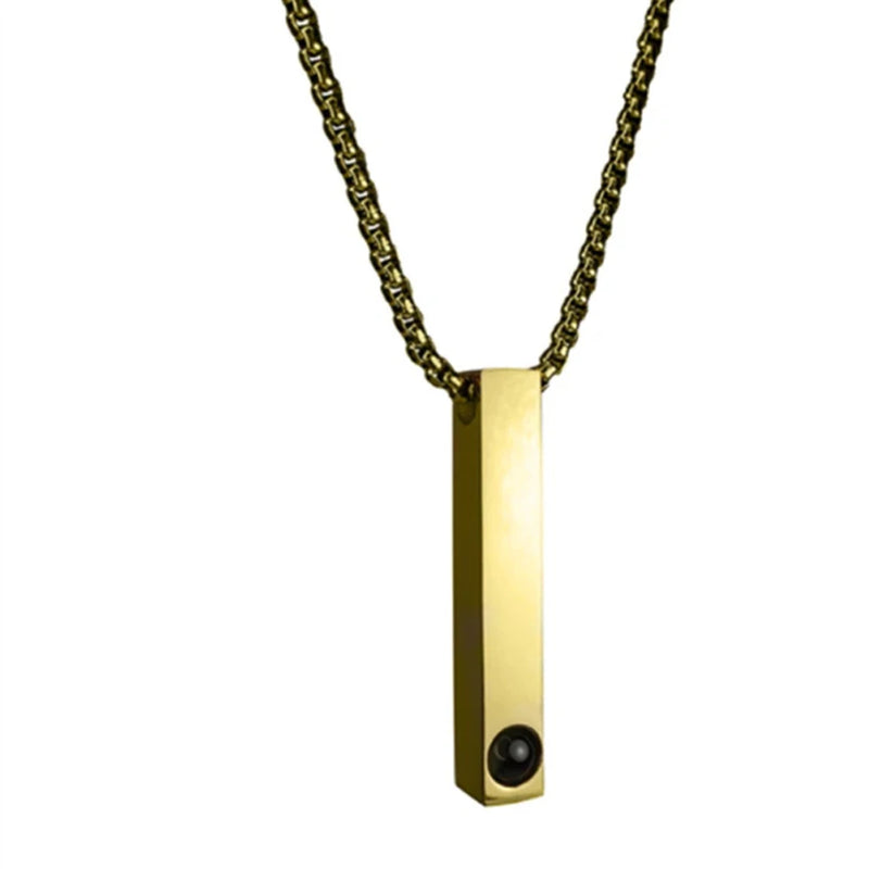 Projection Jewelry Titanium Steel Pendant - Ins Style