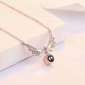 Angel Wings Necklace Choker Jewelry Christmas Gift