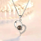 Heart Shaped Couple Pendant Choker Jewelry