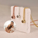 Photo Projection Necklace, Picture Inside Jewelry, Memorial Picture Pendant