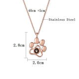 Photo Projection Necklace for Mom Personalized Picture Name Memory Jewelry
