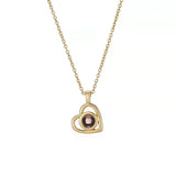 Photo Projection Necklace for Mom Personalized Picture Name Memory Jewelry