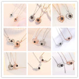 Photo Projection Necklace for Women Mom Girlfriend Mothers Birthday