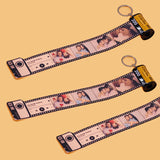 Custom Photo & Song Title Keychain - Personalized Texts on Reel Album Gift