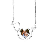 Stethoscope Necklace Stainless Steel Female Jewelry Gift
