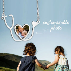 Stethoscope Necklace Stainless Steel Female Jewelry Gift