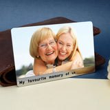 Engraved Photo Wallet Insert Card for Husband