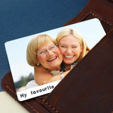Engraved Photo Wallet Insert Card for Husband