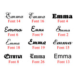 Name Projection Necklace Personalized Stainless Steel Letter Pendant