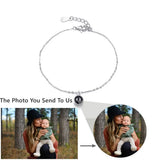 S925 Silver Personalized Projection Photo Bracelet for Women