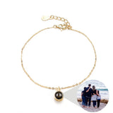 S925 Silver Personalized Projection Photo Bracelet for Women
