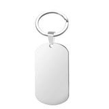 Custom Photo KeyRing Personalized Picture Name Date Keychain Square Heart