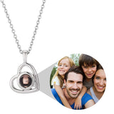 Heart Pendant Photo Necklace Personalized Gift for Women