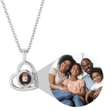 Heart Pendant Photo Necklace Personalized Gift for Women