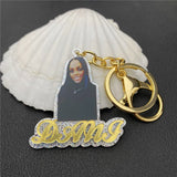 Kids Acrylic Name Keychain Personalized Memory Jewelry