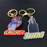 Kids Acrylic Name Keychain Personalized Memory Jewelry