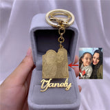 Personalized Name Keychain Stainless Steel Bridesmaid Gift